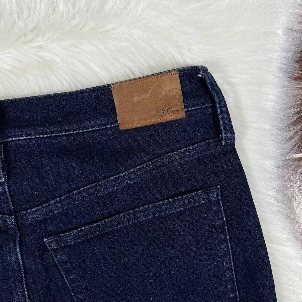J. Crew Size 30 Rinse Wash‎ Brushed Back Slim Demi Boot Cut Denim Jeans BN042